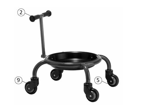 Ersatzteile Winther Runder Laufwagen