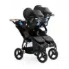 bumbleride Autoadapter Set Indie Twin am Kinderwagen angebracht (Artikel MNCT-22)